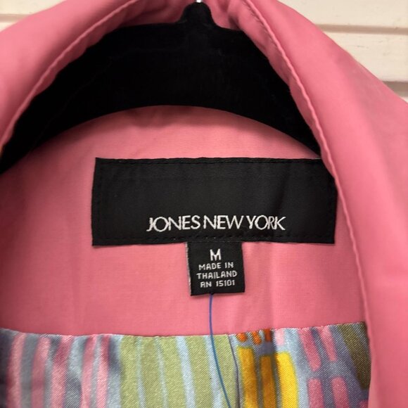 Ladies Jones New York All Weather Petal Pink Lined Coat. Medium. So Cute. Button - Picture 8 of 10